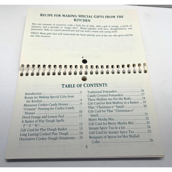 Holiday Gifts Small Spiral Bound Recipe Book Appetizers Cookies Candies Breads - Picture 2 of 10